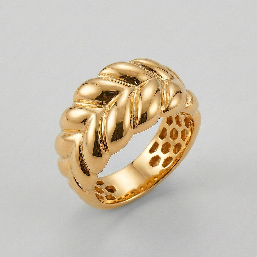 Close Out - 9K Yellow Gold Braided Ring