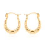 Hatton Garden Close Out - 9K Yellow Gold Hoop Earrings