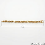 Close Out Deal - 9K Yellow Gold Byzantine Bracelet (Size 7.50) with Senorita Clasp, Gold Wt. 8.20 Gms.