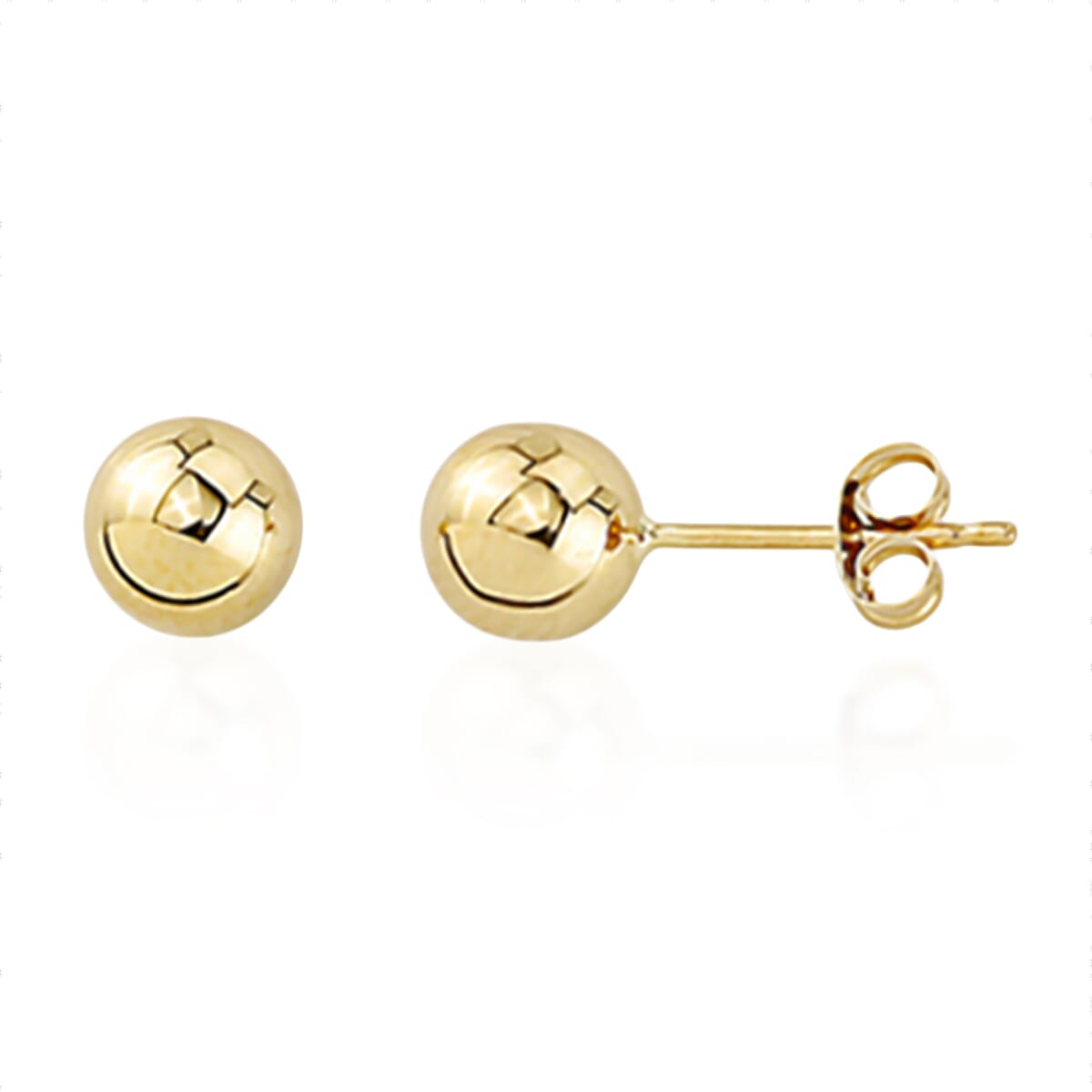 Close Out Deal - 9K Yellow Gold Ball Stud Earring with Push Back 8280952 0