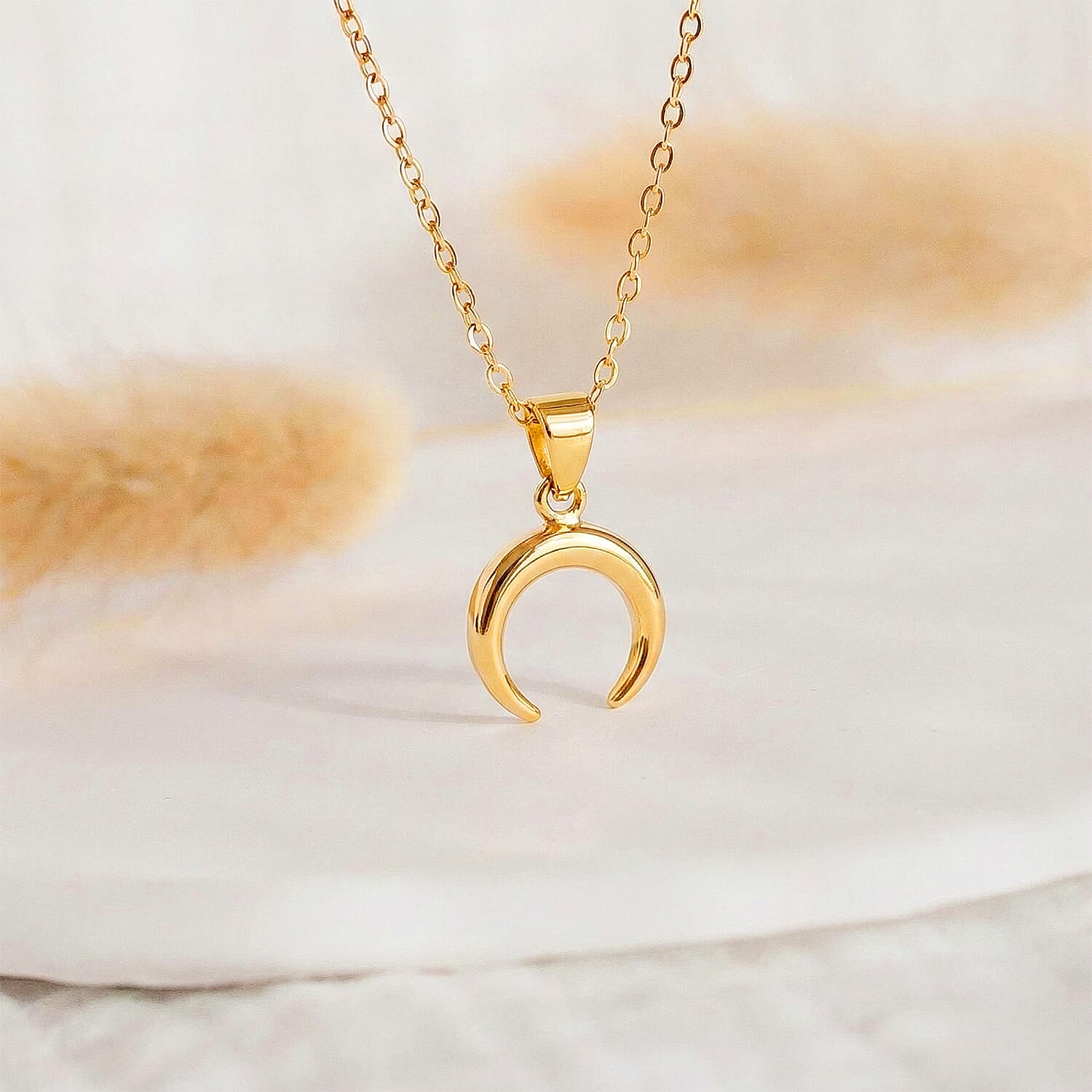 Close Out Deal - 9K Yellow Gold Crescent Moon Pendant 8280960 4
