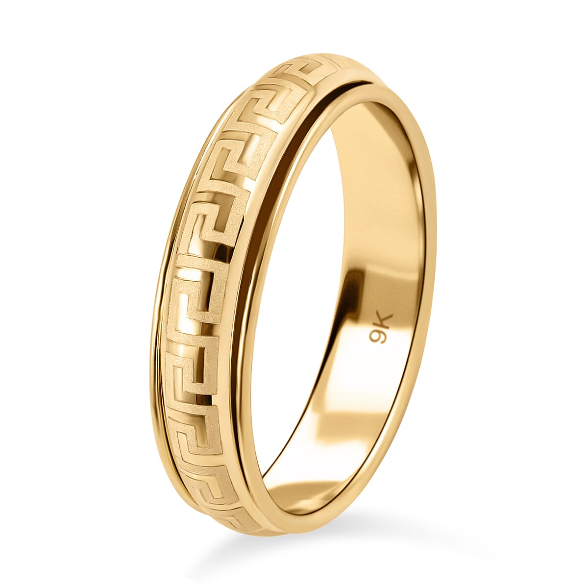 Royal Bali Collection - 9K Yellow Gold Greek Key Ring 8928150 3