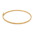 Close Out Deal- 9K Yellow Gold Hindge Bangle(Size-7'').