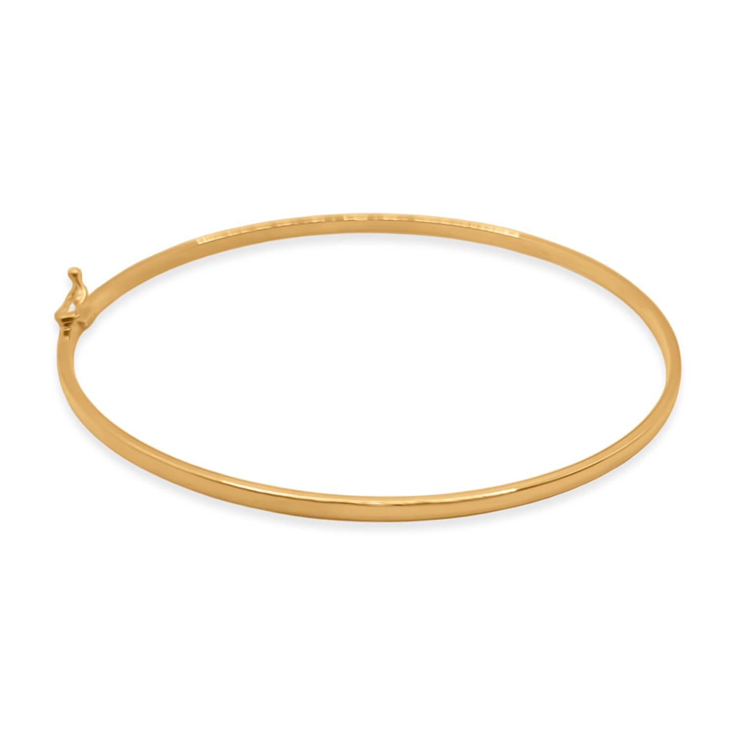 Close Out Deal- 9K Yellow Gold Hindge Bangle 7 Inch 8562053 0