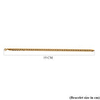 Close Out Deal - 9K Yellow Gold Marina Link Flat Bevelled Chain (Size 7.5) with Lobster Clasp