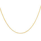 Close Out Deal - 9K Yellow Gold Mini Spiga Chain (Size - 16) with Spring Ring Clasp