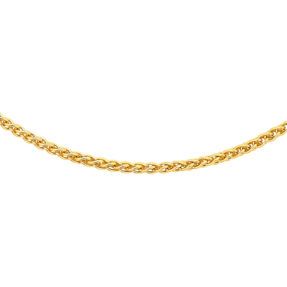 9K Yellow Gold Mini Spiga Chain (Size - 16) with Spring Ring Clasp 8127020 5