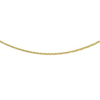 Close Out Deal - 9K Yellow Gold Mini Spiga Chain (Size - 16) with Spring Ring Clasp