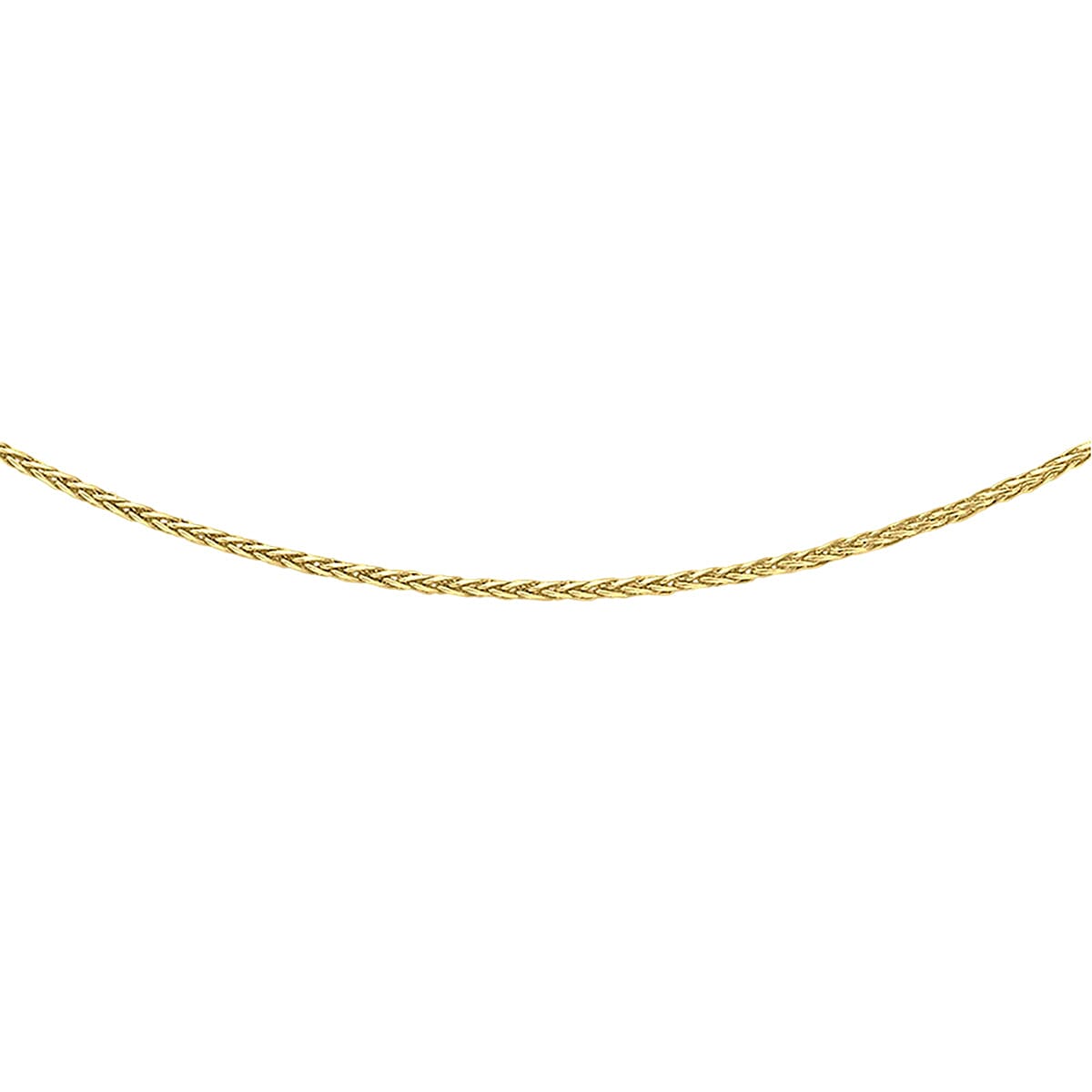 9K Yellow Gold Mini Spiga Chain (Size - 16) with Spring Ring Clasp 8127023 5