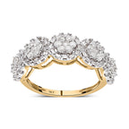 Close Out Deal - 9K Yellow Gold SGL Certified Diamond (I1-I2 -G-H) Ring 1.02 Ct
