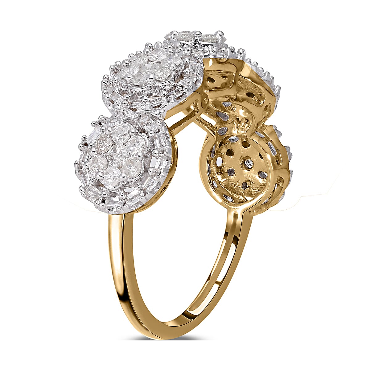 Close Out Deal - 9K Yellow Gold SGL Certified Diamond (I1-I2 -G-H) Ring 1.02 Ct 7077765 7