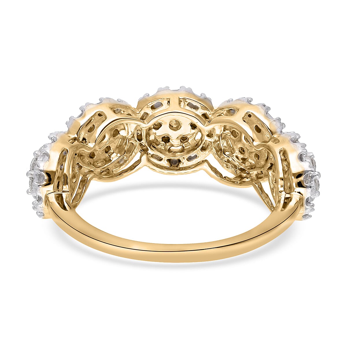 Close Out Deal - 9K Yellow Gold SGL Certified Diamond (I1-I2 -G-H) Ring 1.02 Ct 7077765 9