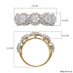 Close Out Deal - 9K Yellow Gold SGL Certified Diamond (I1-I2 -G-H) Ring 1.02 Ct