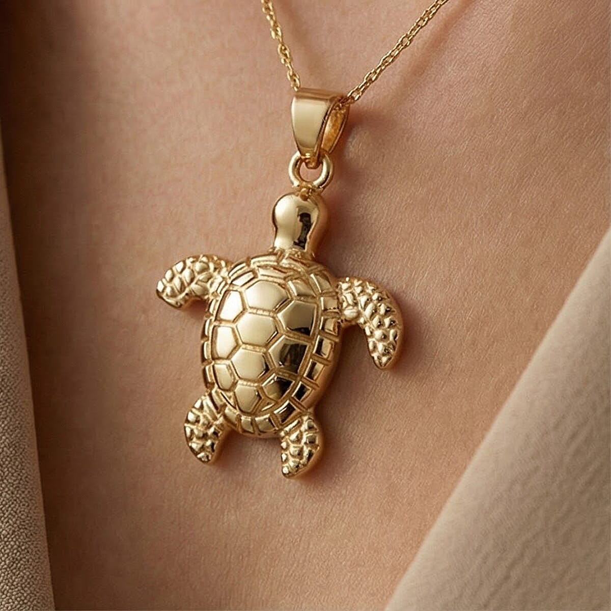 Close Out Deal - 9K Yellow Gold Turtle Pendant 8280946 5