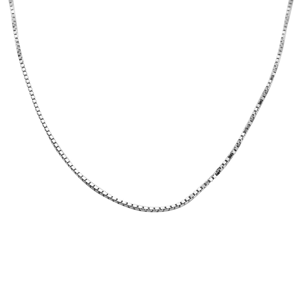 Hatton Garden Closeout Deal - Sterling Silver Box Chain (Size 15) with Spring Ring Clasp