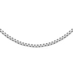 Sterling Silver Box Chain (Size 18) with Spring Ring Clasp.