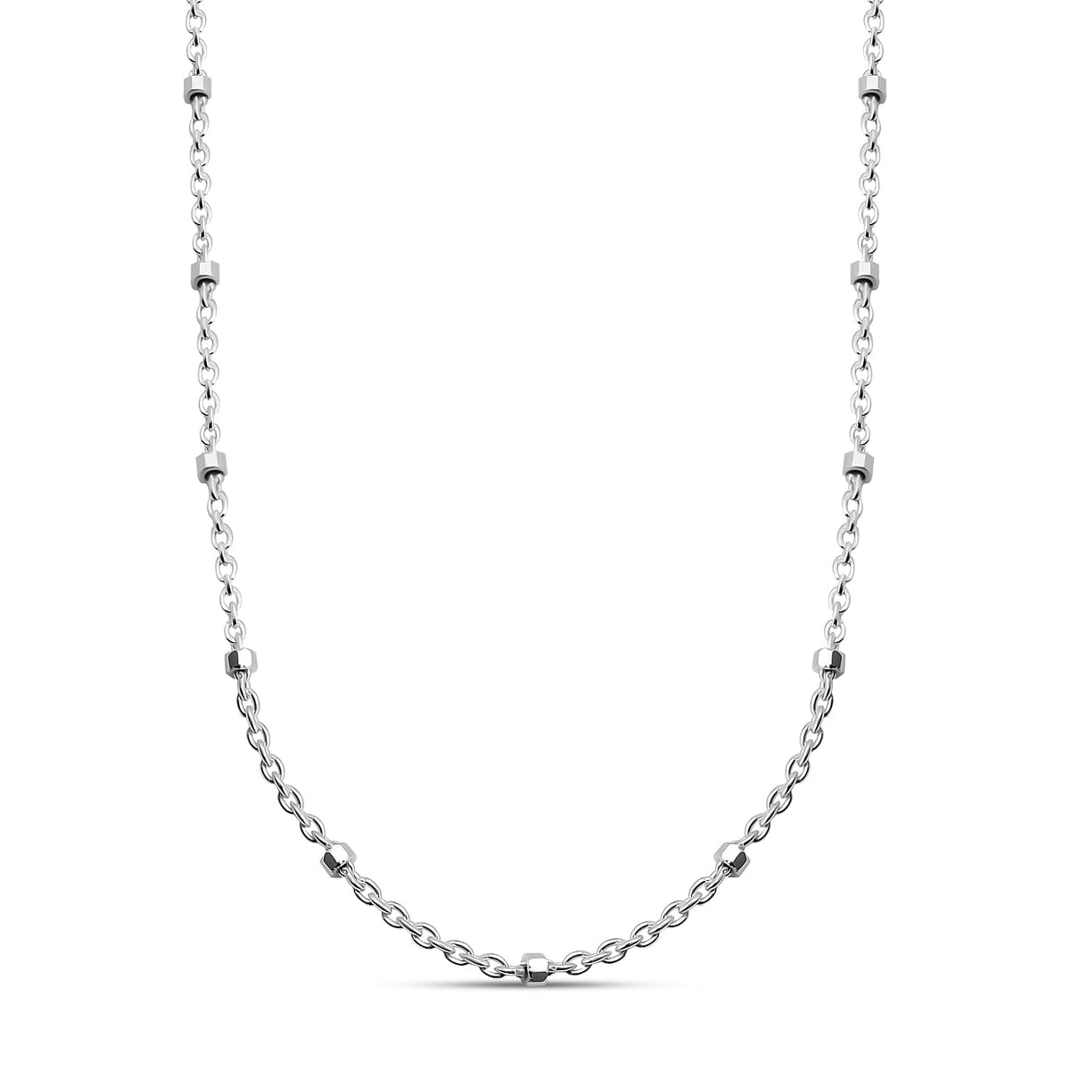 Close Out Deal Cube Trace Chain in Sterling Silver Size 18 Inch 3594098 2