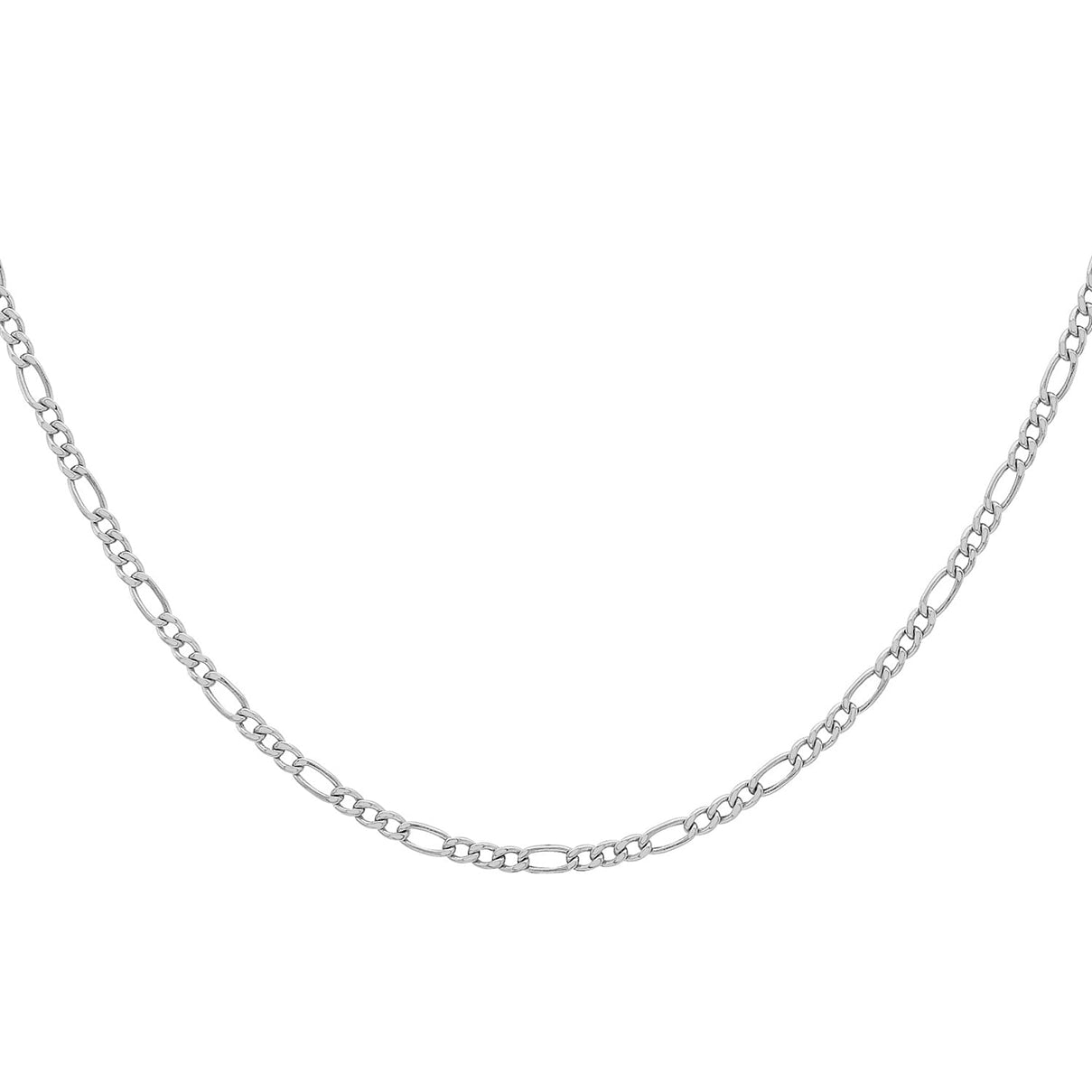 Close Out Deal Diamond Cut Figaro Chain in Sterling Silver Size 22 Inch 3594135 1