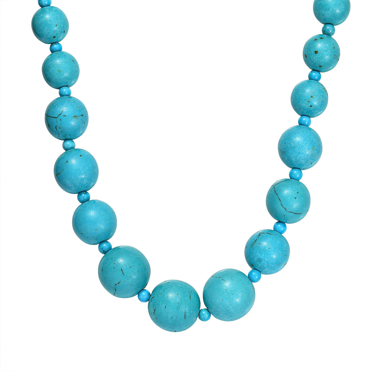 Close Out Deal - Magnesite Beaded Necklace (Size - 20) 400.00 Ct. 8231571 0