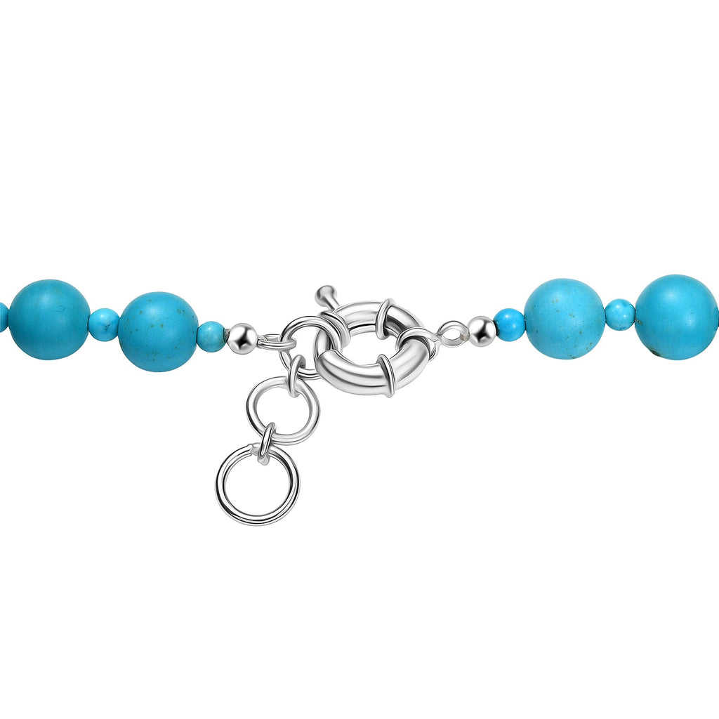 Close Out Deal - Magnesite Beaded Necklace (Size - 20) 400.00 Ct.