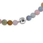 Close Out Deal- Multi Beryl ( Aquamarine, Morganite) Necklace (Size - 20) in rhodium Sterling Silver 475.00 ct
