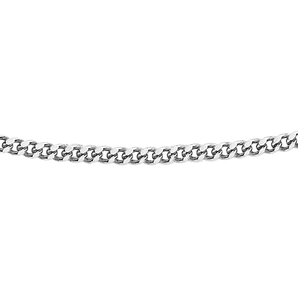 RACHEL GALLEY Sterling Silver Panza Curb Chain (Size 18) With Spring Ring Clasp