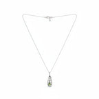 Close Out Deal - Peridot Pendant With Chain (Size - 16-2 Ext) with Lobster Clasp in Sterling Silver 6.75 Ct.