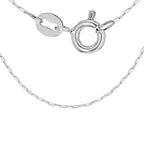 Hatton Garden Closeout Deal - Sterling Silver Square Paperclip Chain (Size 20) With Spring Ring Clasp