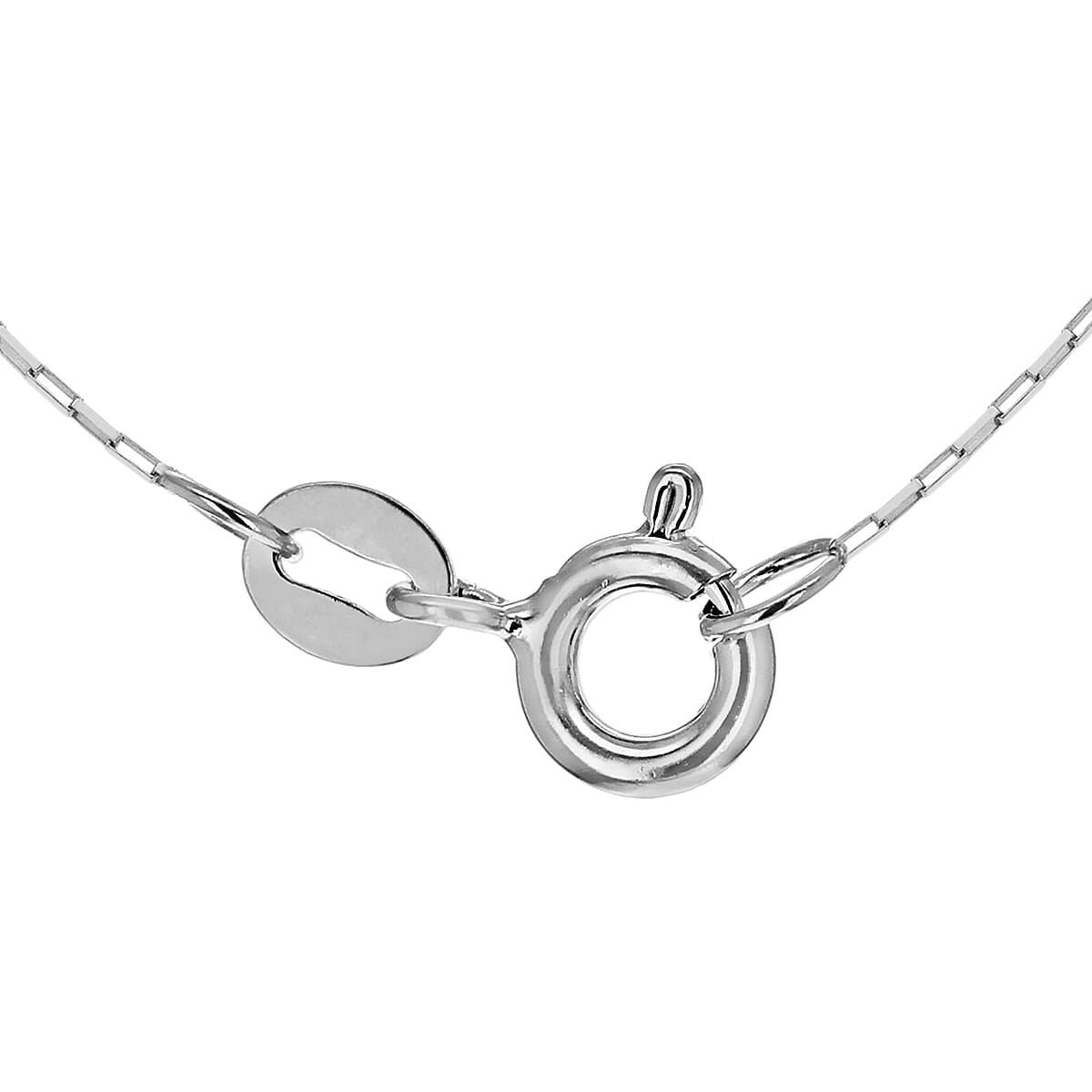 Close Out Deal Square Paper Chain in Sterling Silver Size 20 Inch 3594127 2