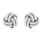 Close Out Deal - Sterling Silver Knot Earring with Push Back