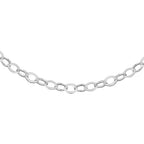 Close Out Deal - Sterling Silver Diamond Cut Belcher Necklace (Size - 18) with Spring Ring Clasp
