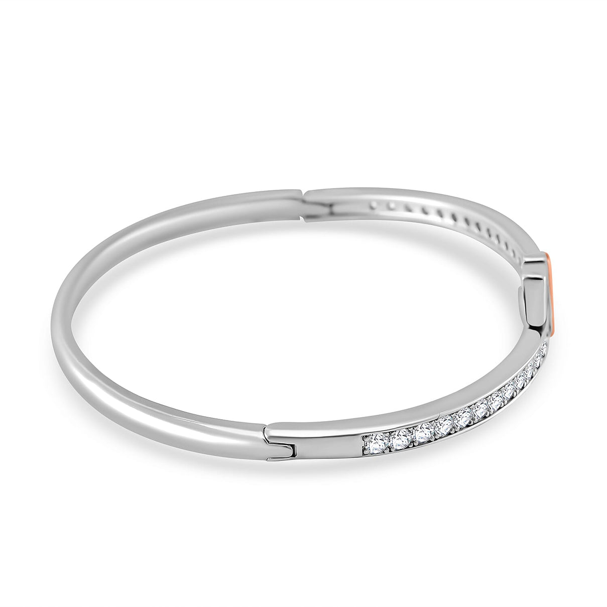 Close Out Deal- White Cubic Zirconia  Bangle (Size 7.5) 7842079 2