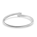 Close Out Deal- White Cubic Zirconia  Bangle (Size 7.5)