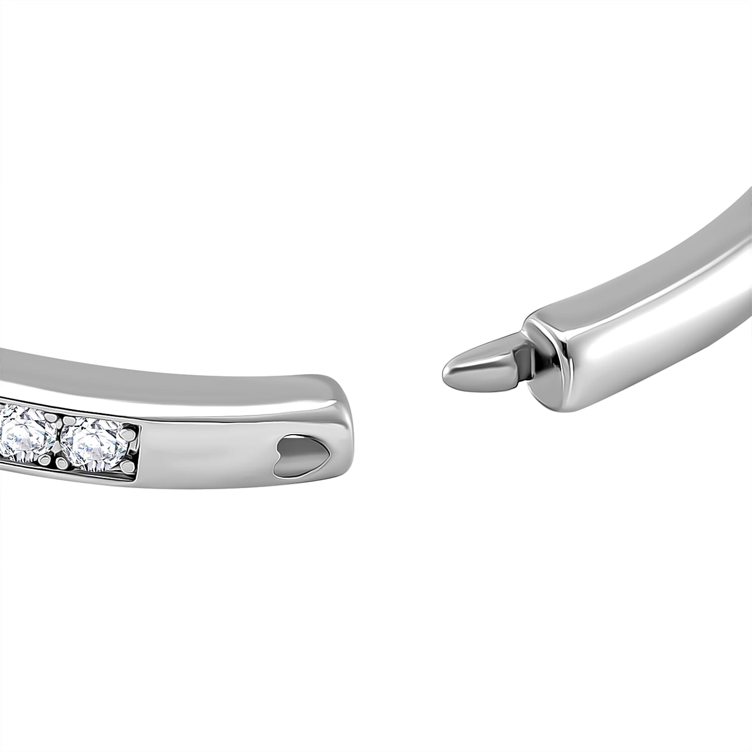 Close Out Deal- White Cubic Zirconia  Bangle (Size 7.5) 7842079 5