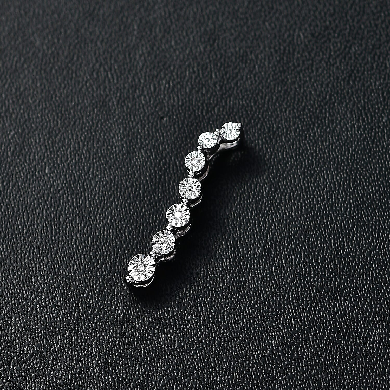 Close Out Deal - Natural White Diamond Cascade Pendant 7994208 2
