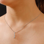 Close Out Deal - Natural White Diamond Cascade Pendant