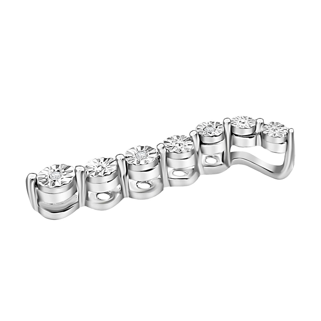 Close Out Deal - Natural White Diamond Cascade Pendant