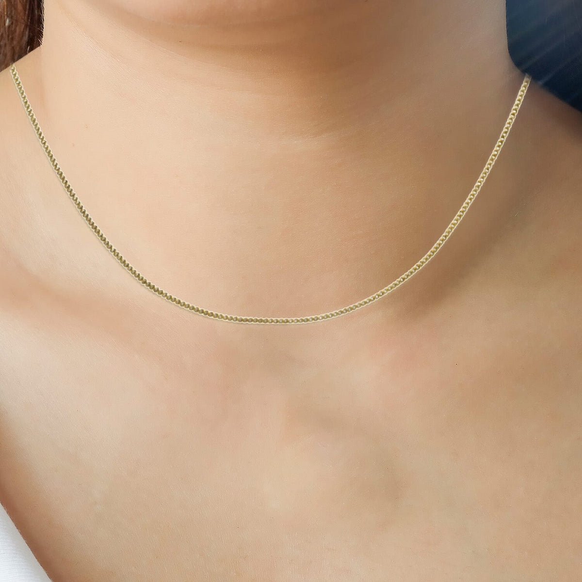 CloseOut Deal- 18K Yellow Gold Curb Chain (Size - 18) V32755614 2