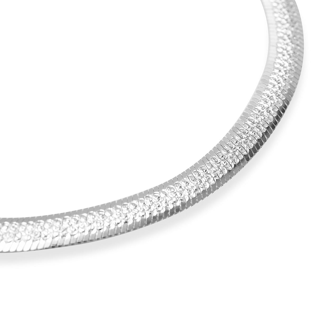 CloseOut Deal-Sterling Silver HerringBone Bracelet (Size - 7.5) 7567209 2