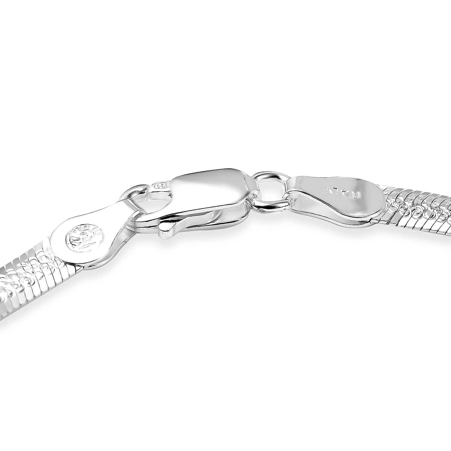 CloseOut Deal-Sterling Silver HerringBone Bracelet (Size - 7.5) 7567209 3