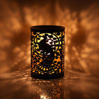 Closeou Deal - Table Decorative Diffusor Lamp With Set of 10 Aroma Oil (5ml) (Peacock Pattern)