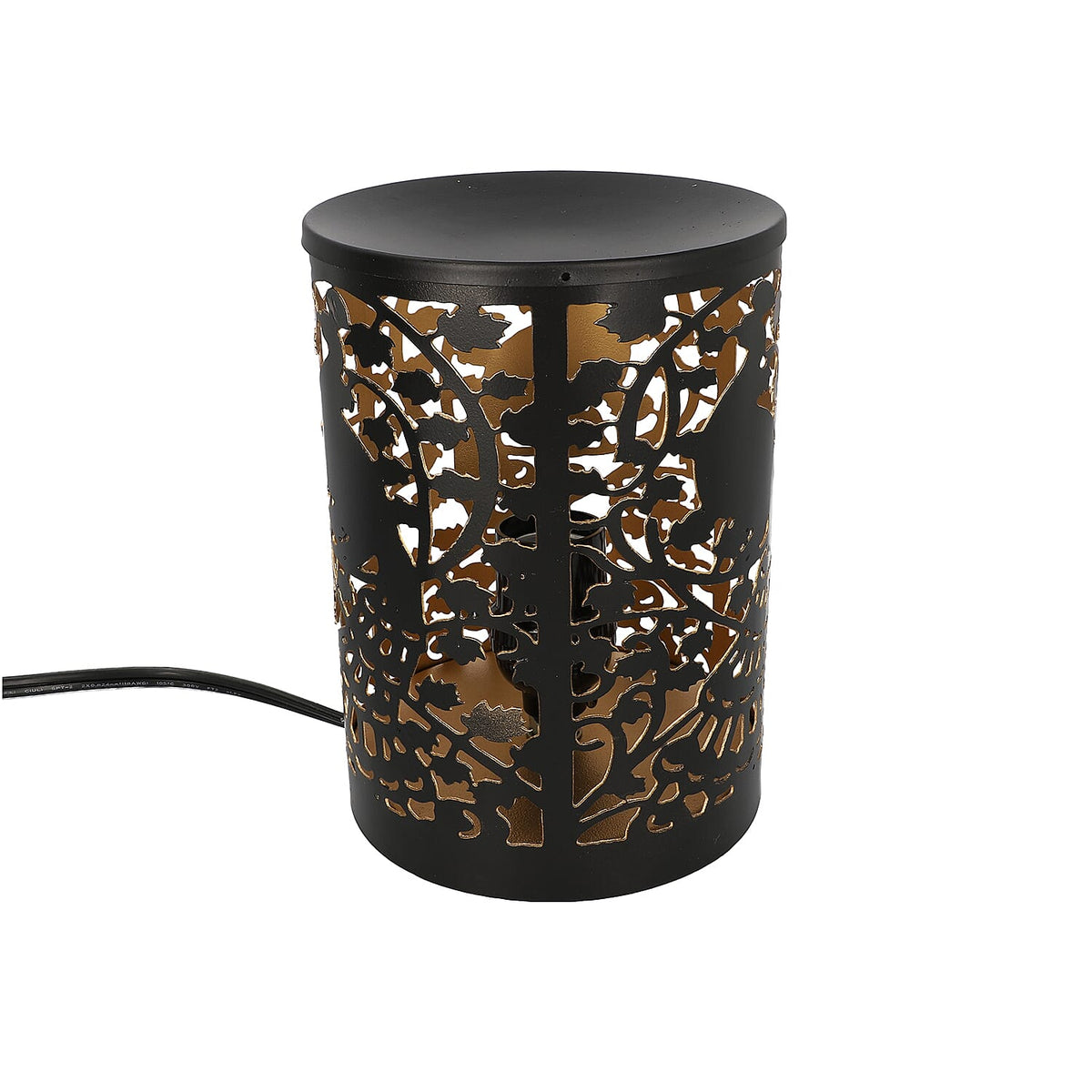 Closeou Deal - Table Decorative Diffusor Lamp With Set of 10 Aroma Oil (5ml) (Peacock Pattern) 6305207 3