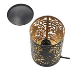 Closeou Deal - Table Decorative Diffusor Lamp With Set of 10 Aroma Oil (5ml) (Peacock Pattern)