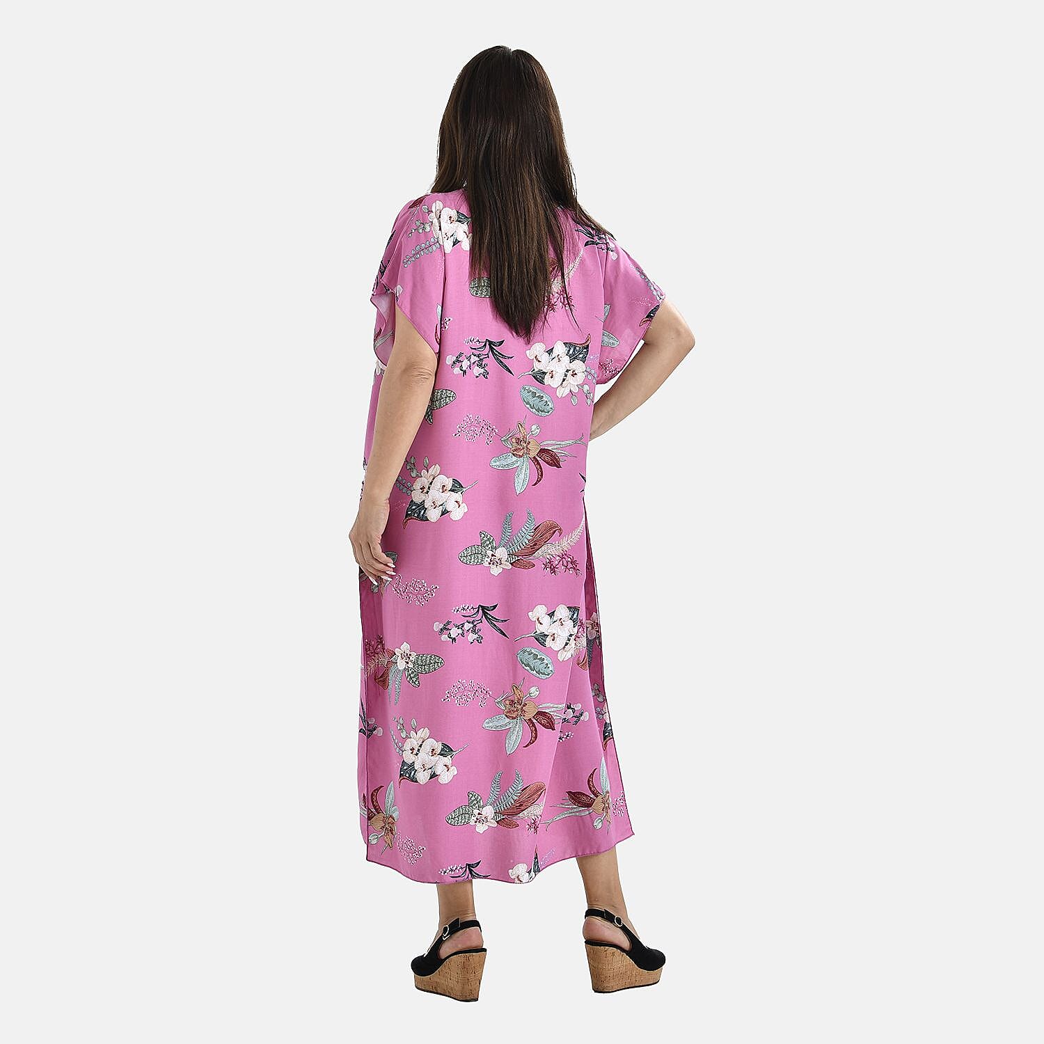 Closeout Deal Printed Maxi Kaftan 7504601 1