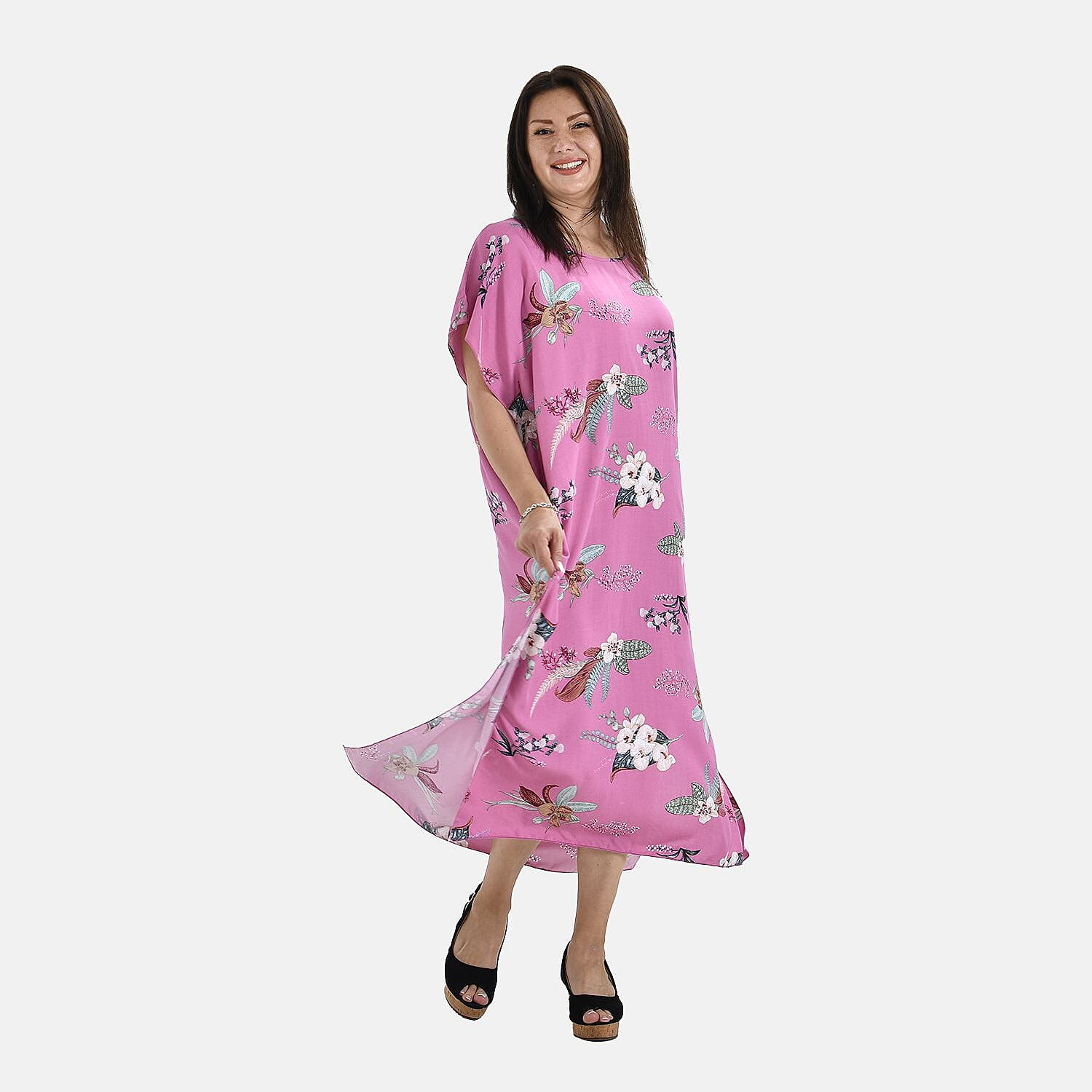 Closeout Deal Printed Maxi Kaftan 7504601 3