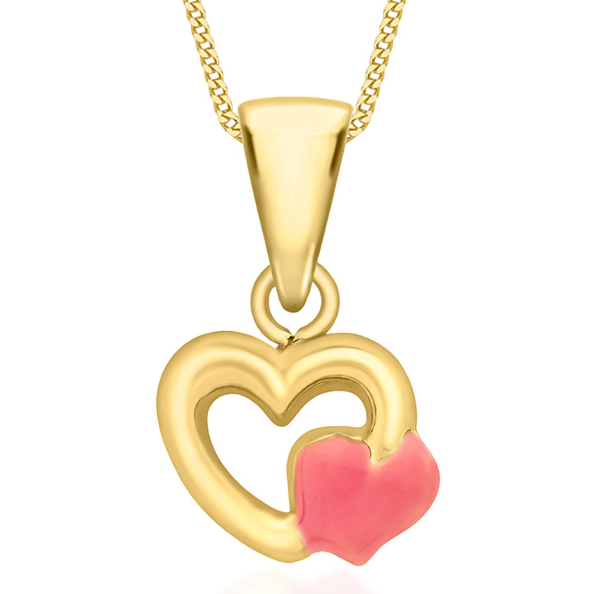 Closeout Deal - 9K Yellow Gold Heart Pendant 8169076 0