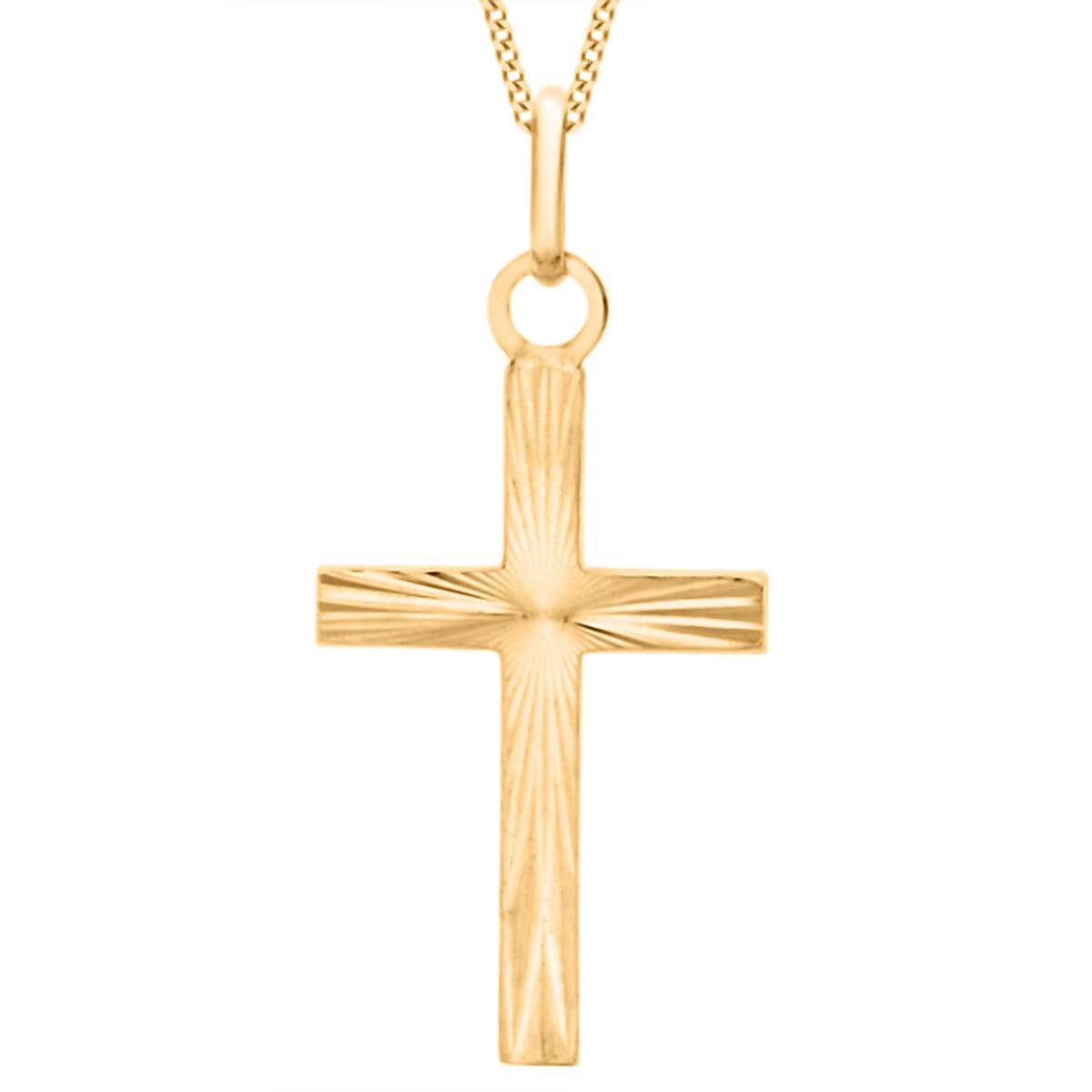 Closeout Deal- 9K Yellow Gold Cross Pendant 7889823 0