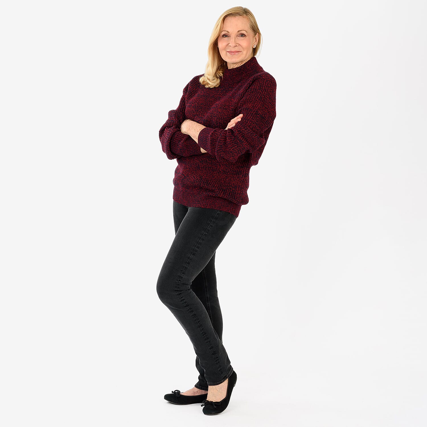 Limited Stock Smog Super Soft Jumper (Size 12 to 14) - Burgundy V32529973 2
