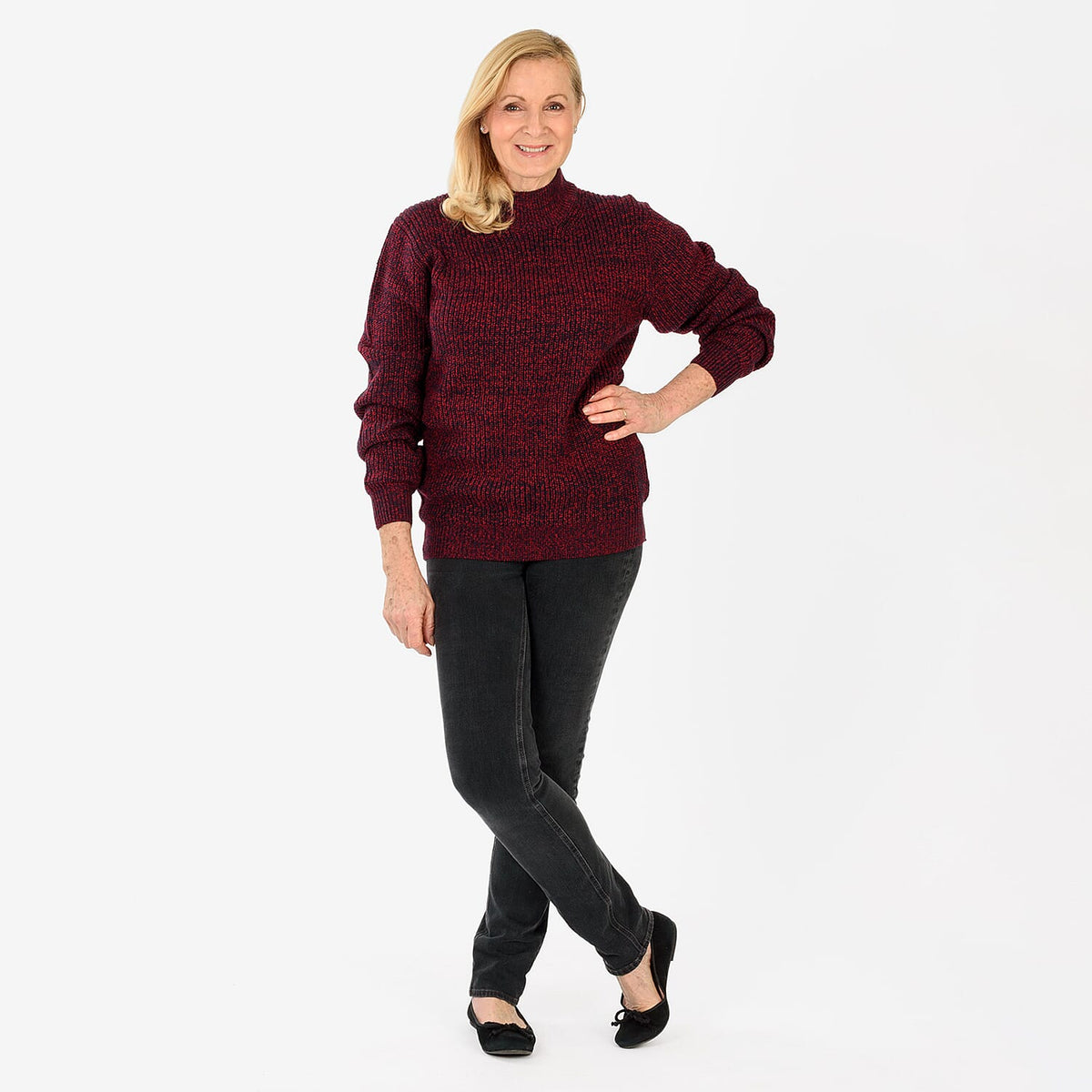 Limited Stock Smog Super Soft Jumper (Size 20 to 22) - Burgundy V32521472 1