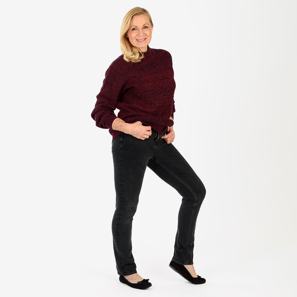 Limited Stock Smog Super Soft Jumper (Size 20 to 22) - Burgundy V32521472 2